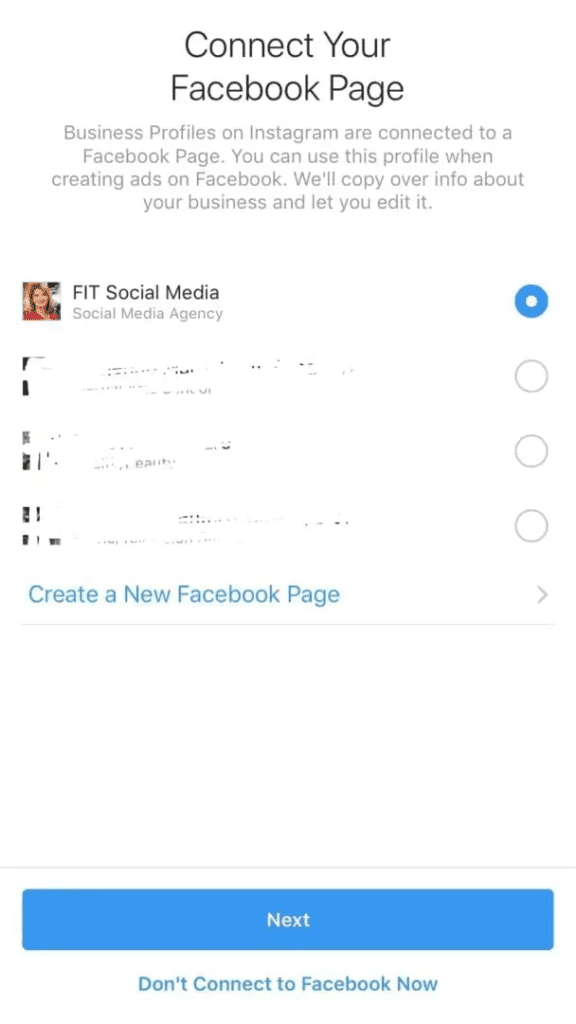 Connect Instagram to Facebook Business Page