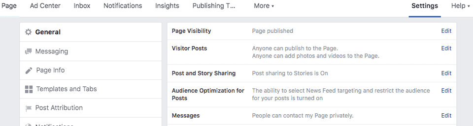 General facebook settings How To Target Organically on Facebook