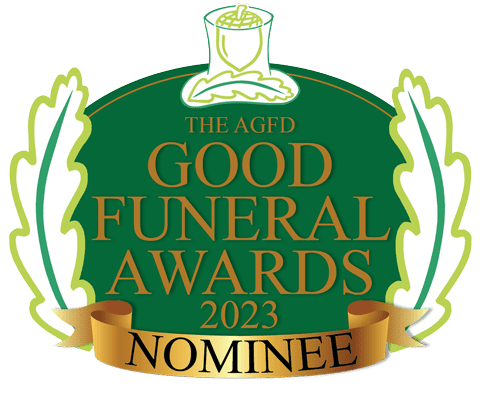 2023 AGFD GFA Good Funeral Awards Logo Nominee FIT Social Media Most innovative Service